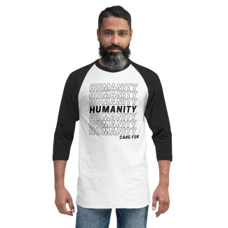 Humanity Unisex Raglan T-shirt Black