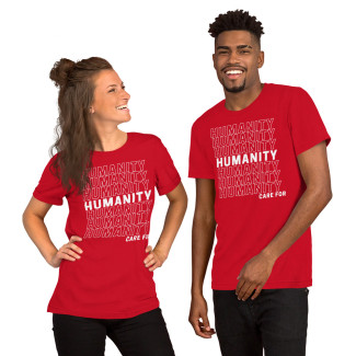 Humanity Unisex Relaxed Fit T-shirt Red