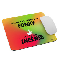 Funky World Tie Dye Flame Mouse Pad
